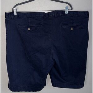Tommy Bahama Shorts Mens 44 Chino‎ Flat Front Golf Casual Navy Blue